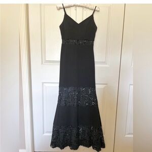 Jodi Kristopher #Black Spaghetti Strap Maxi Dress